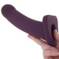 Banx 8 Inch Hollow Silicone Dildo in Plum