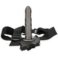 Ouch! Twisted 8 Inch Hollow Strap-On in Gunmetal