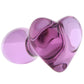 Crystal Glass Heart Plug in Purple