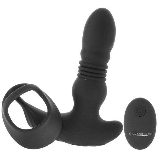 Thunder Plugs Thrusting Remote Plug with Cock Strap